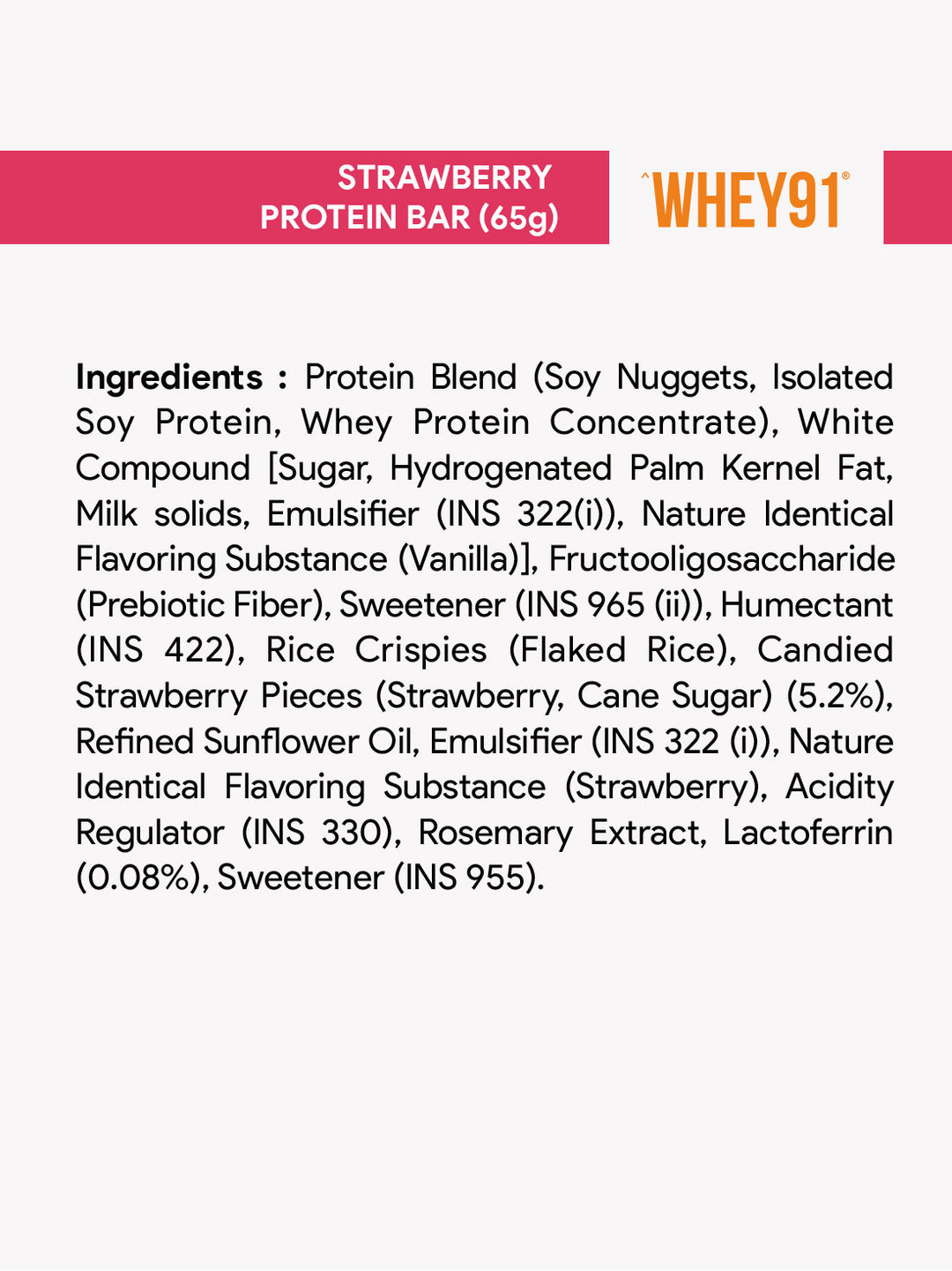 20g Whey Protein Bar